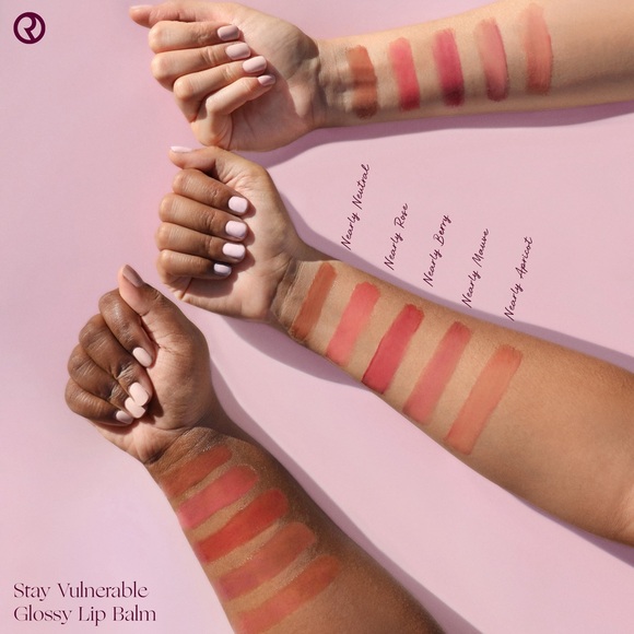 Rare Beauty Glossy Balm Nearly Neutral Like New Lip Gloss Shine Selena Gomez Tan - Picture 7 of 16